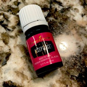 Brand new bottle of Young Living Acceptance.